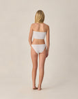 Teen Tube Top Bikini | Periwinkle Stripe