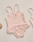 Tori Skirted One-Piece | Petal Gingham