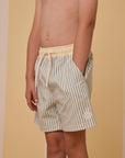 Ryee+Cru | Boardshort | Sage Stripe