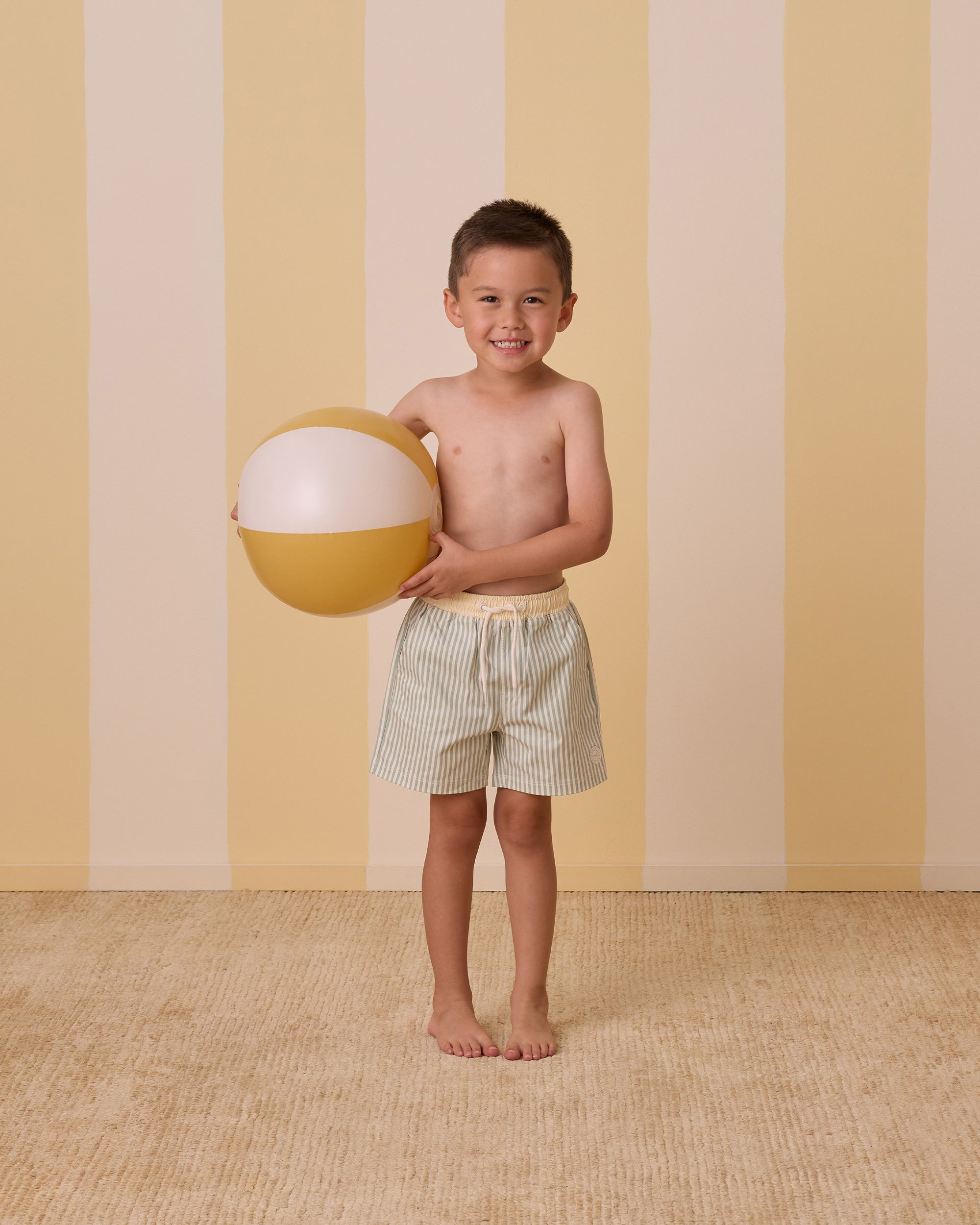 Ryee+Cru | Boardshort | Sage Stripe