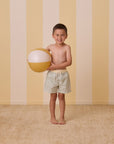 Ryee+Cru | Boardshort | Sage Stripe