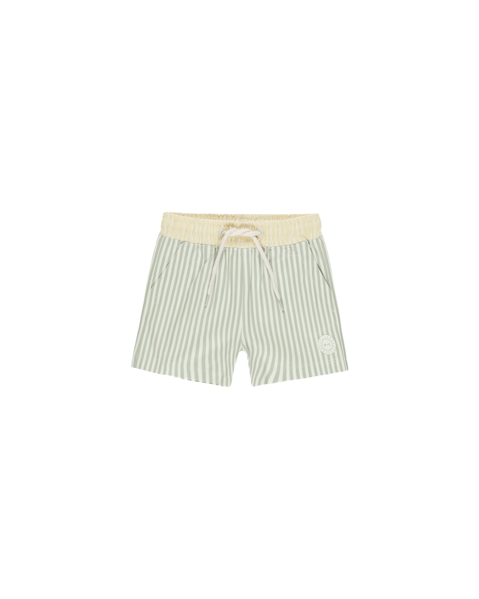 Ryee+Cru | Boardshort | Sage Stripe