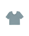 RyleeCru | S25 D3 | Pointelle Tee | Ocean
