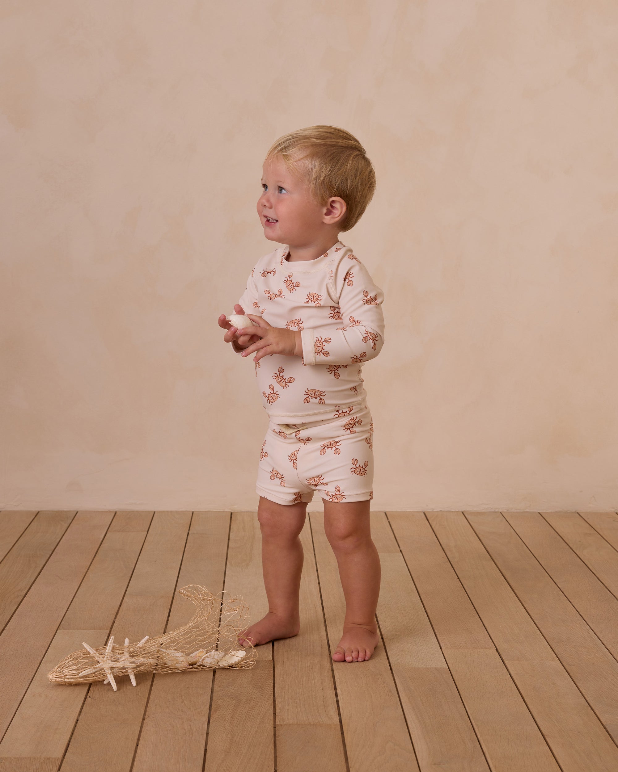 Rylee+Cru | Boys Rashguard Set | Crabs