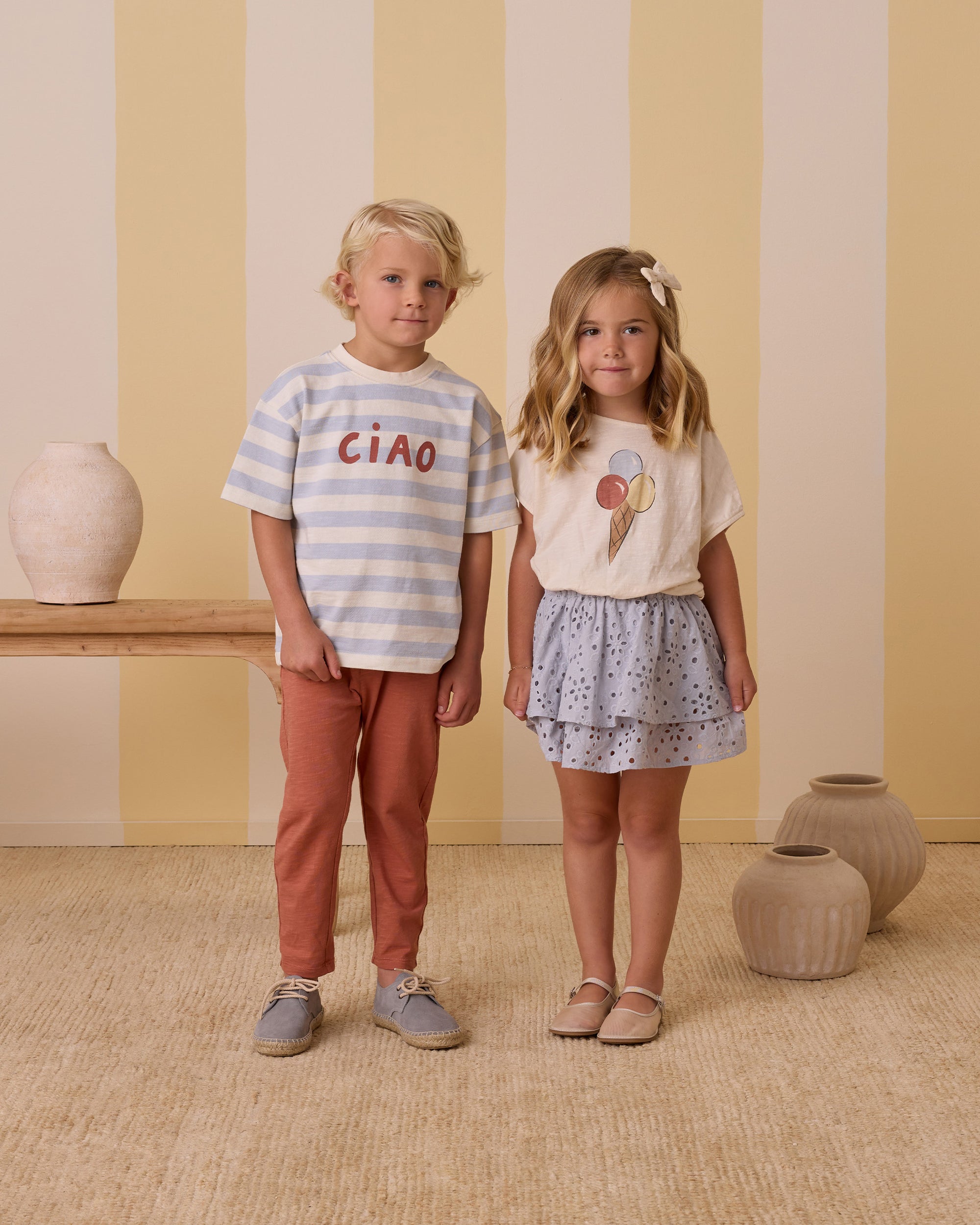 Rylee+Cru | Cropped Cinched Tee | Gelato