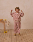 Rylee+Cru | Oversized Crew | Poppy Stripe