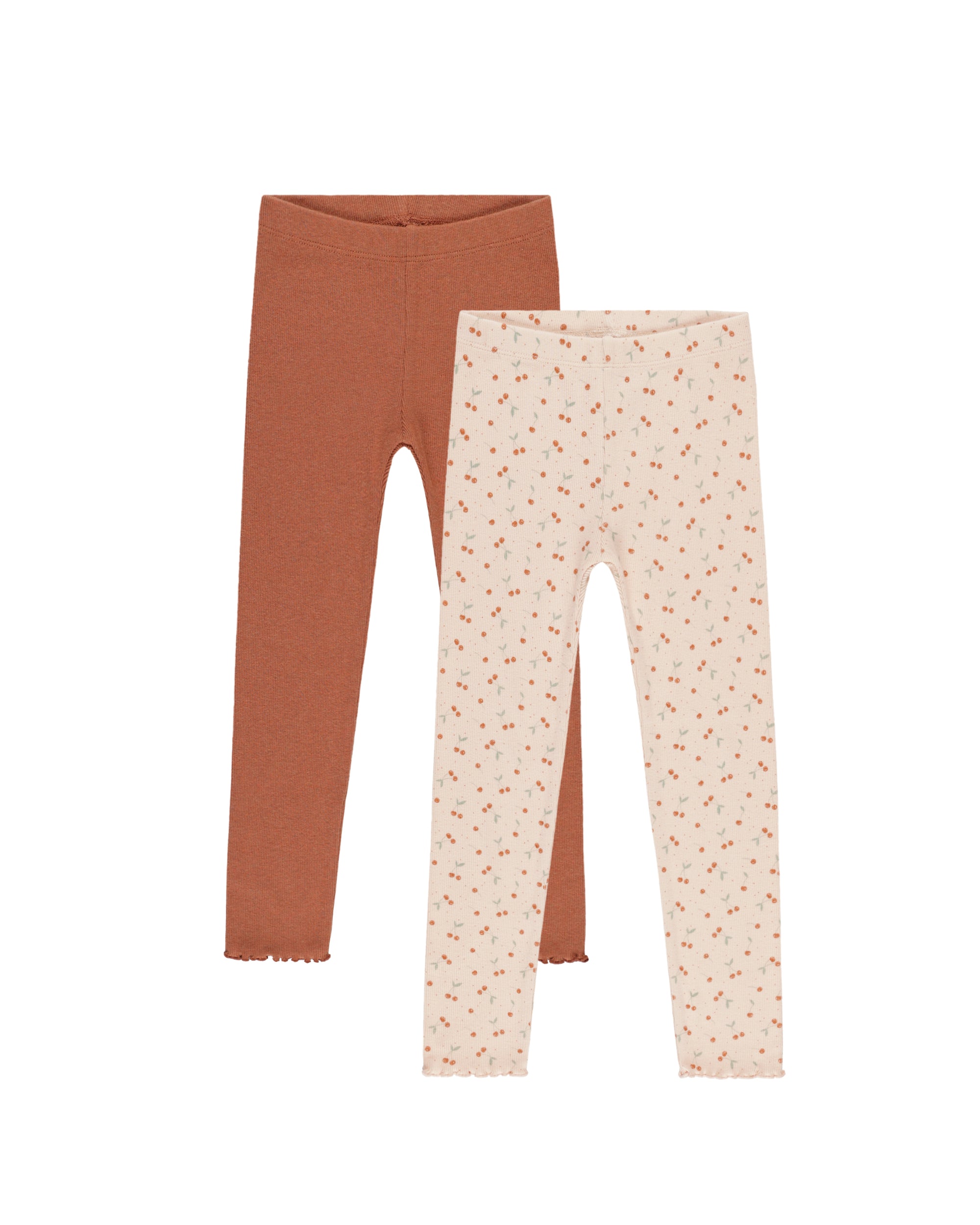 Rylee+Cru | PXP | Ribbed Legging Set | Cherries, Poppy