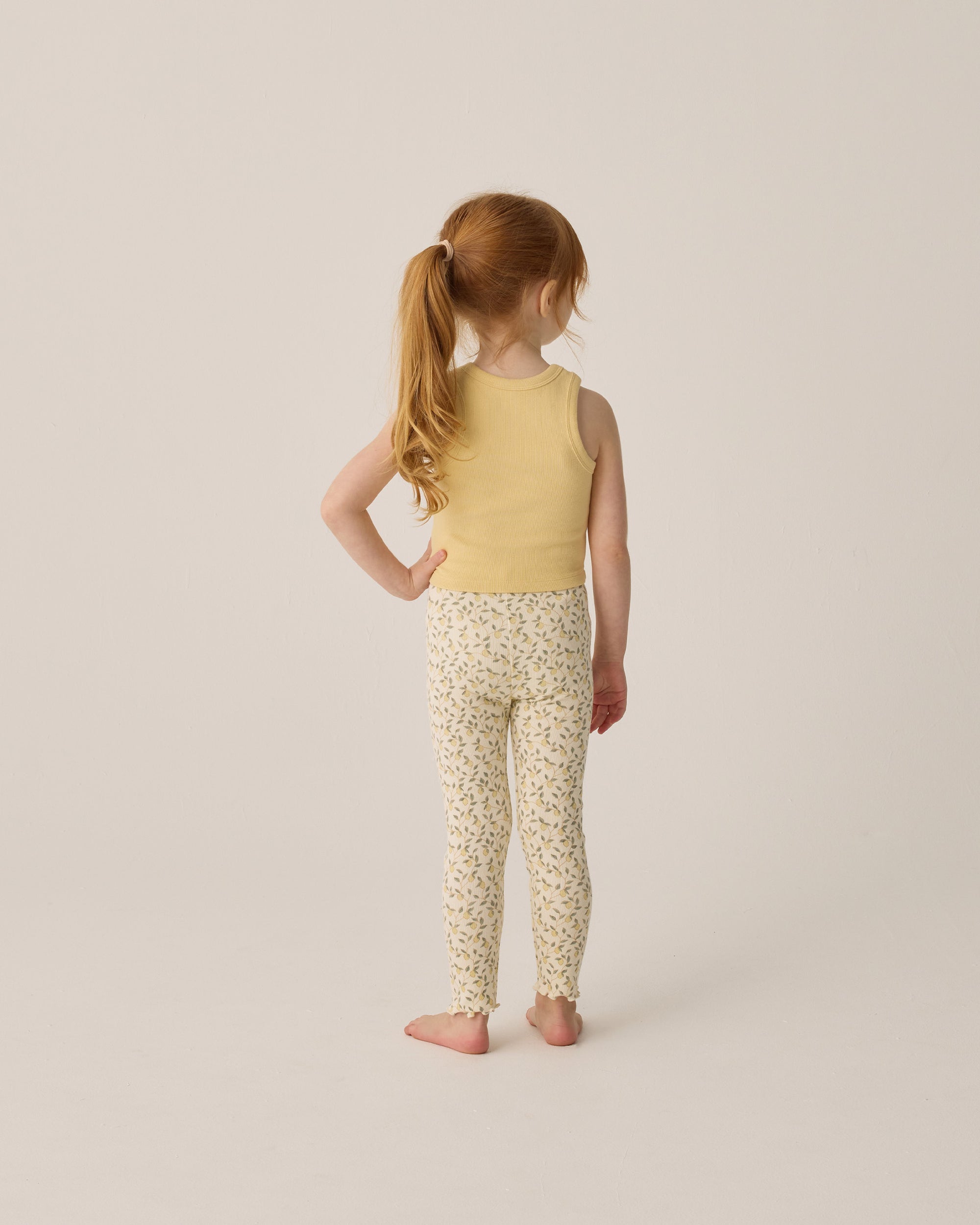 Rylee+Cru | PXP | Ribbed Legging Set | Lemons, Yellow