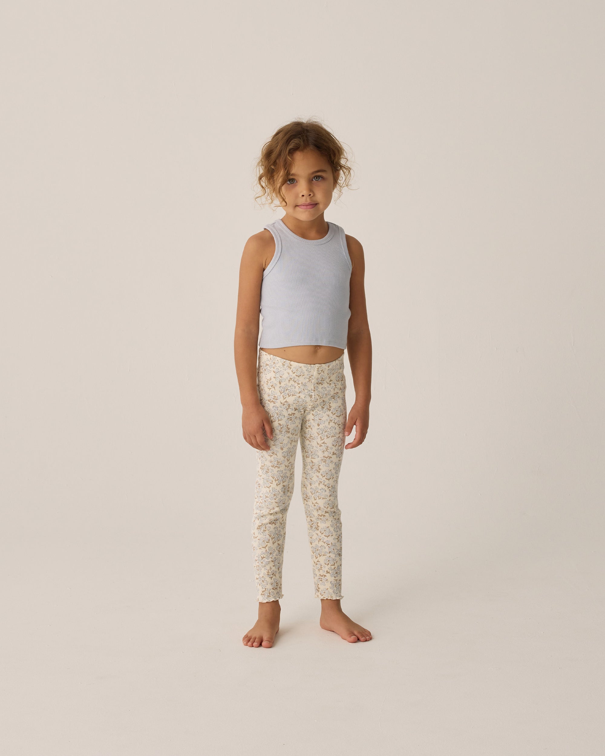 Rylee+Cru | PXP | Ribbed Tank Set | Shell, Light Blue