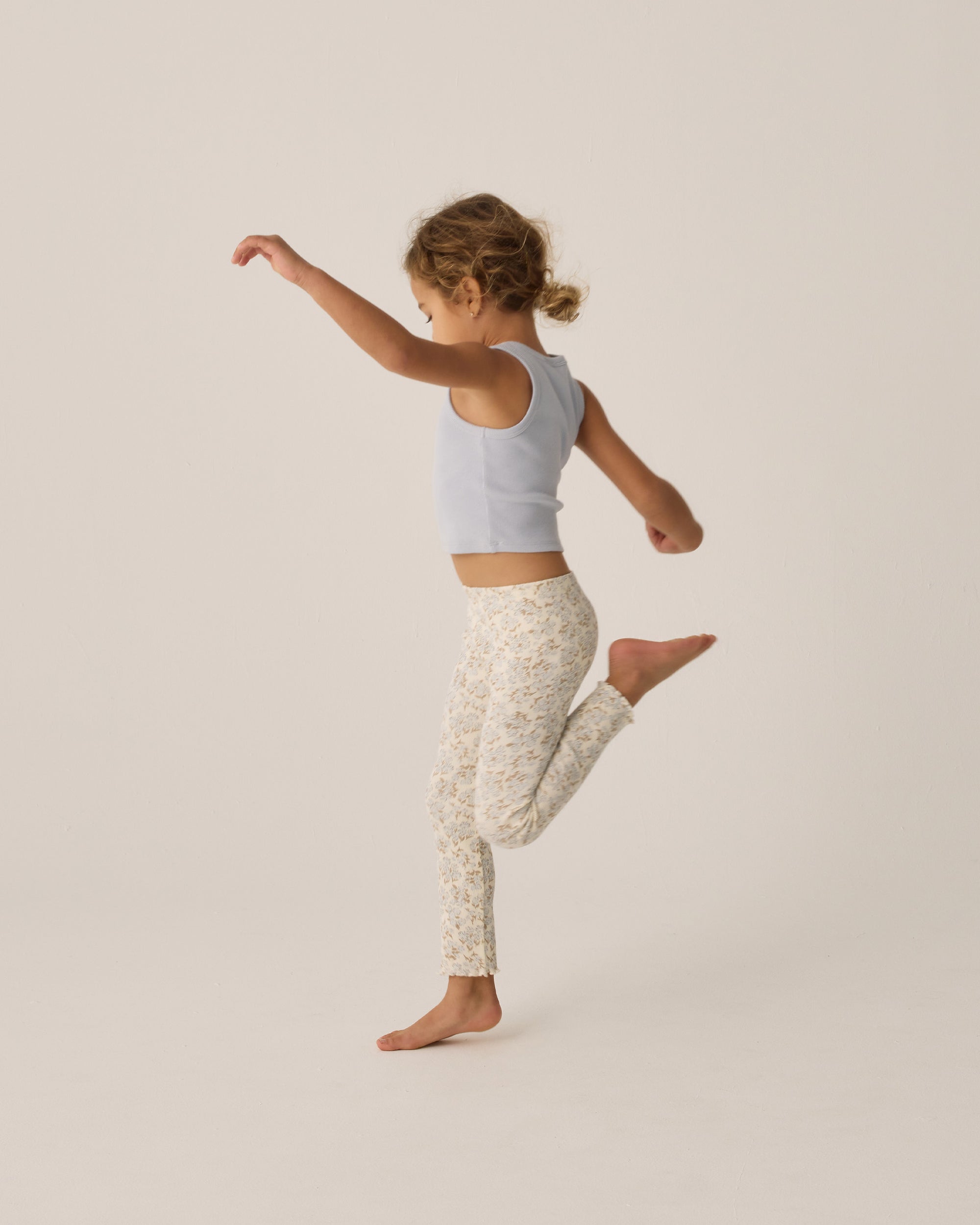 Rylee+Cru | PXP | Ribbed Tank Set | Shell, Light Blue