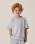 Rylee+Cru | PXP | Short Sleeve Sweatshirt | Light Blue