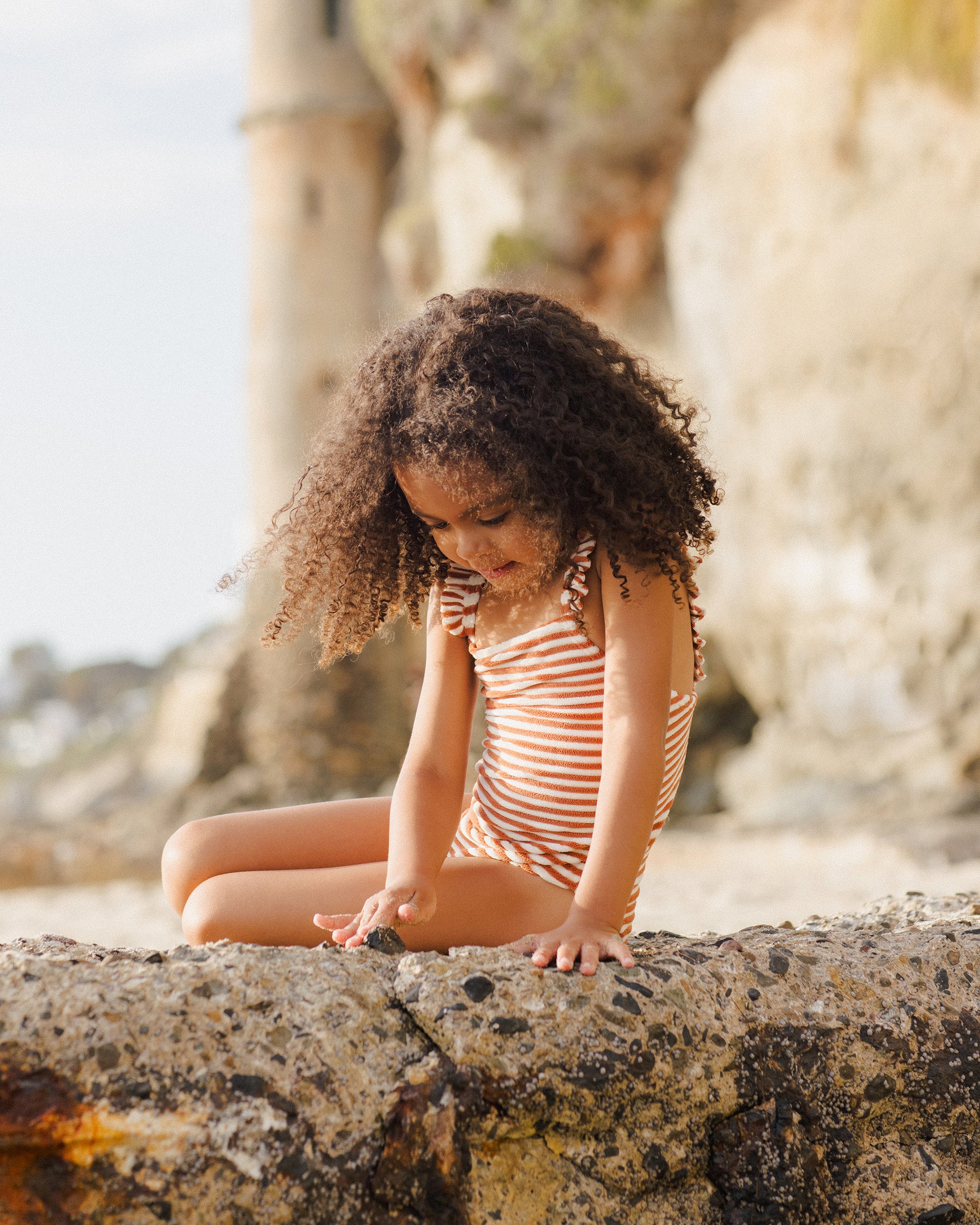 Rylee+Cru | Positano One-Piece | Poppy Stripe
