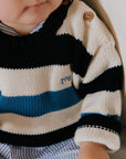 Baby Celosia Jumper | Summer Midnight Stripe