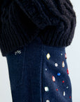 Blue Denim jeweled denim pant The New Society