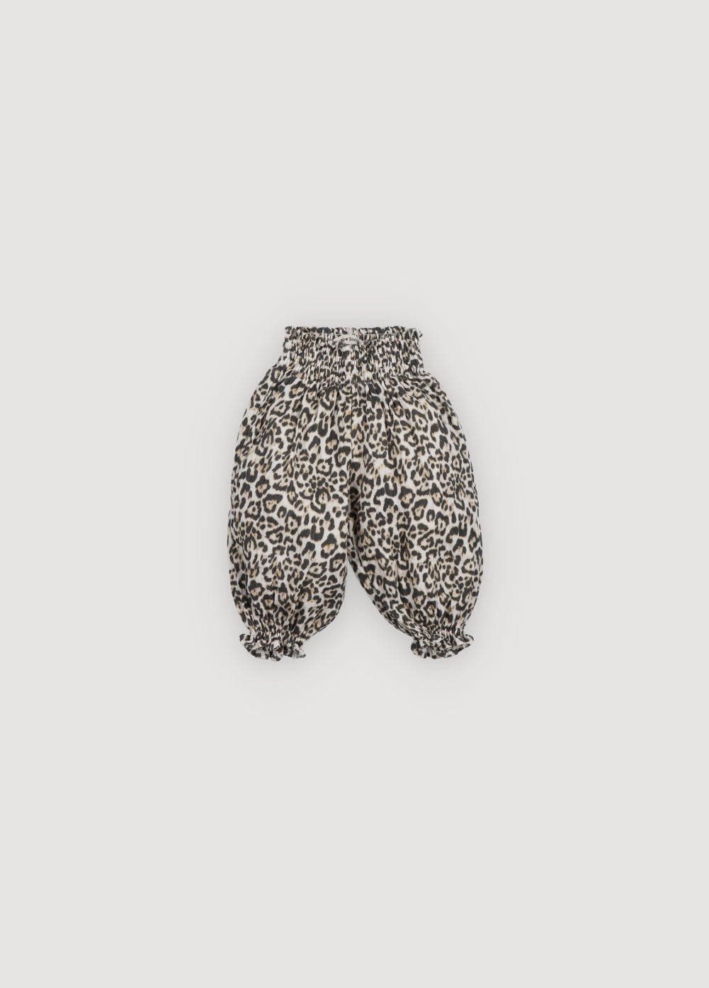 leopard print double gauze cotton baggy pants The New Society