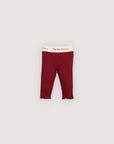 Dark Red, Plum Ribbed Legging The New Society