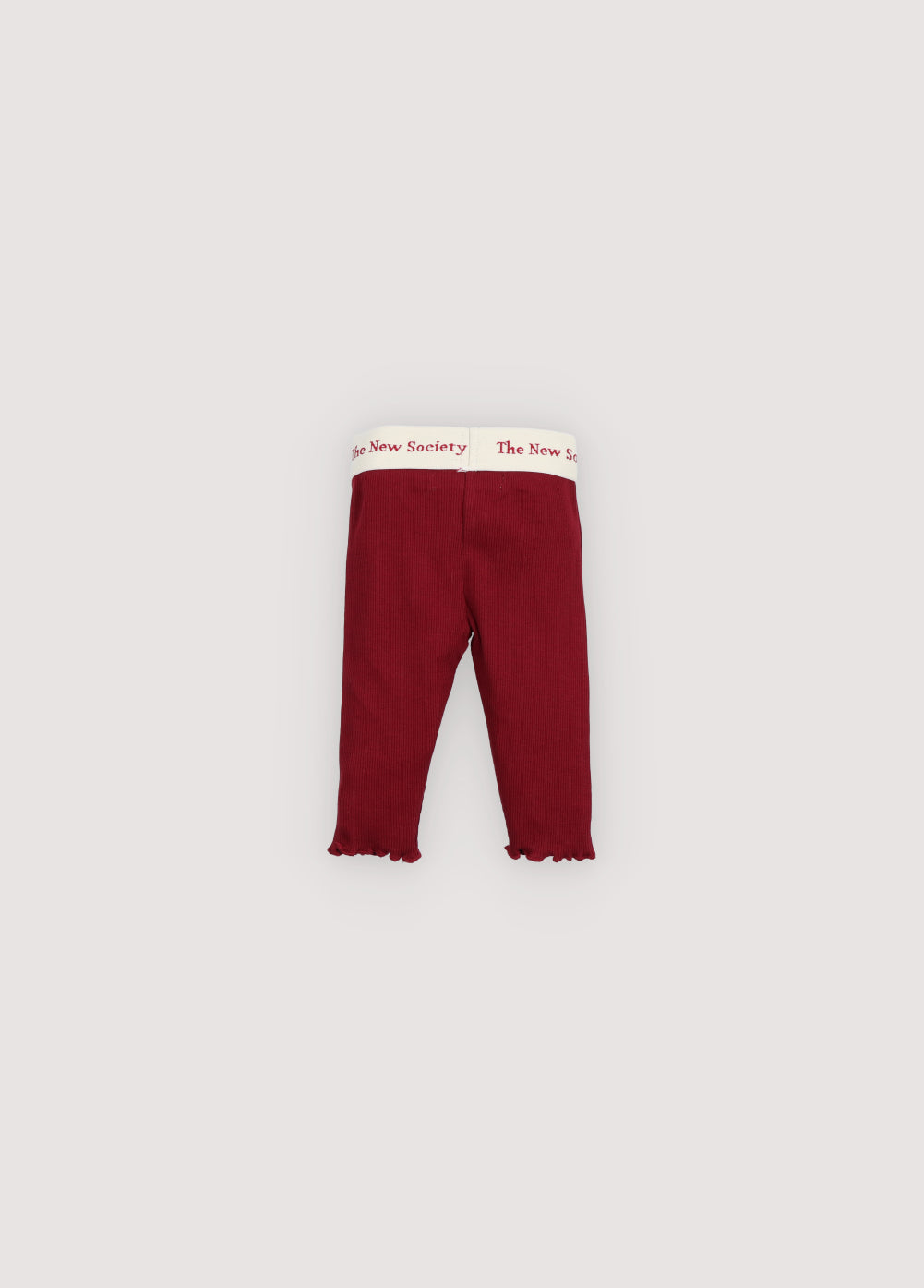 Dark Red, Plum Ribbed Legging The New Society