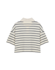 Womens Acacia Polo | Ecru Stripe