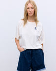 Womens TNS Logo T-Shirt | Ecru