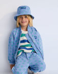 Smiley Denim Bucket Hat