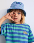 TheNewSociety-SS25-SmileyTShirt-StripesCobalt