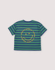 Smiley T-Shirt | Stripes Cobalto