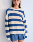 TheNewSociety-SS25-WomanLetoJumper-Cobalto