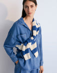 TheNewSociety-SS25-WomanLetoJumper-Cobalto