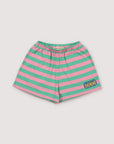 Smiley Short | Stripes Hibiscus