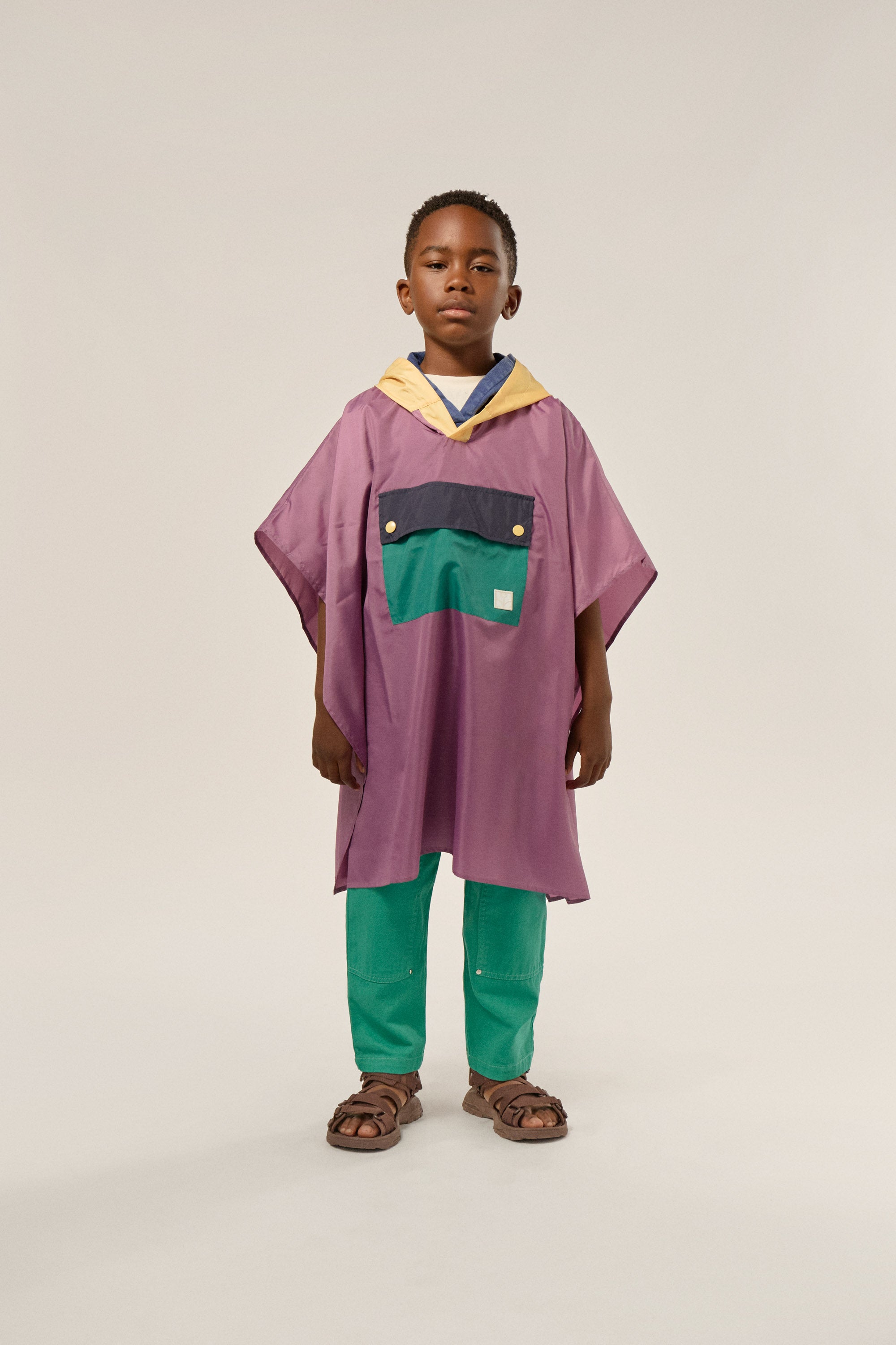 The Campamento | Color Block Poncho