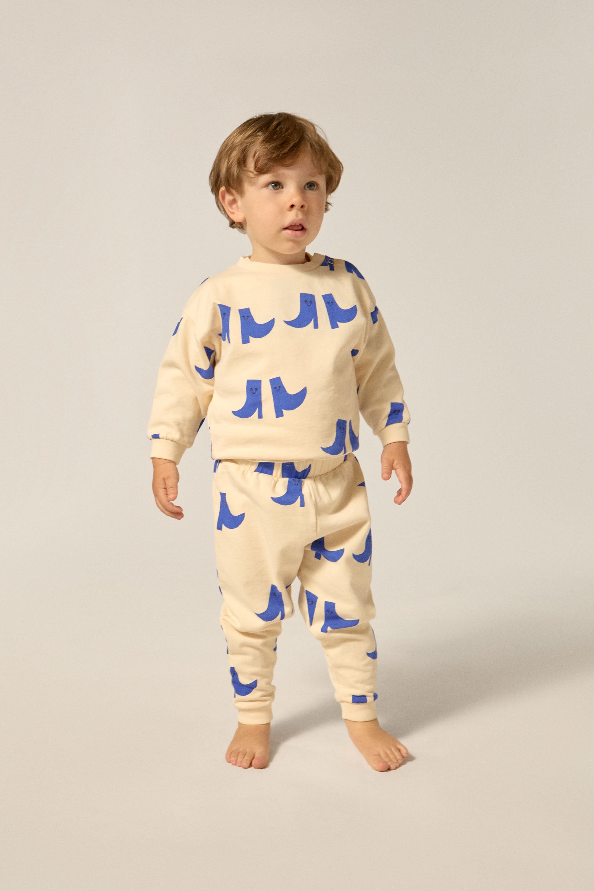 The Campamento | Happy Boots All Over Baby Sweatshirt