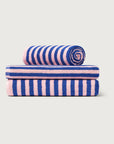 OEKO-TEX® Bath Towel | Dazzling Blue & Rose
