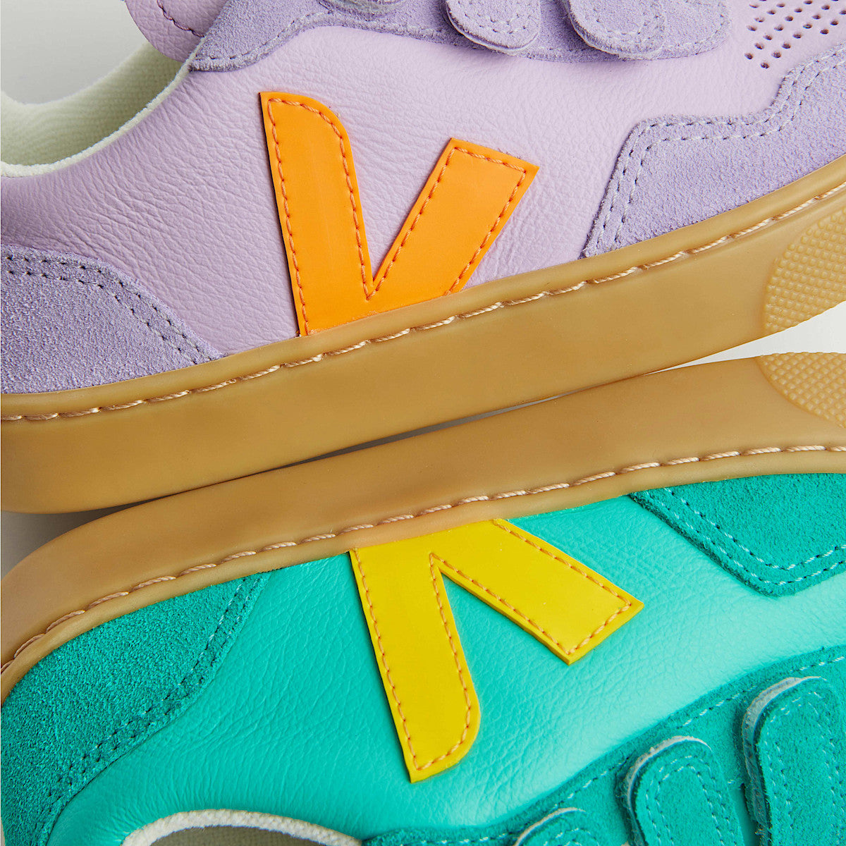 VejaXCampamento | SS25 | V-90 Leather Veja X Campamento | Freshmint Sunshine