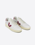 Veja | SS25 | Adult V-90 Leather White | Marsala