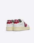 Veja | SS25 | Adult V-90 Leather White | Marsala