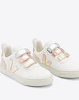 Veja | SS25 | V-10 Leather Multico | White Shiny