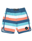 Coastal Stripe Boardshort | Multi