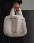 Faux Fur Mini Handbag | Neutral