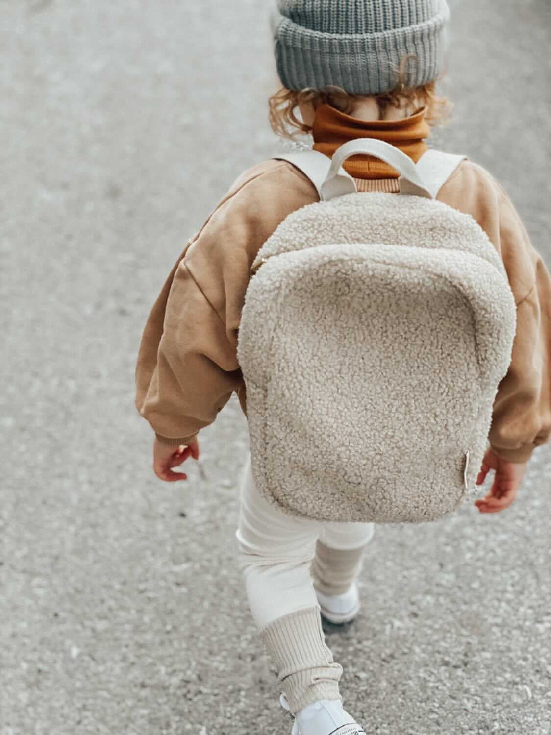 Chunky Teddy Mini Backpack | Ecru