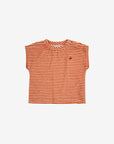 Orange Stripe Terry T-shirt