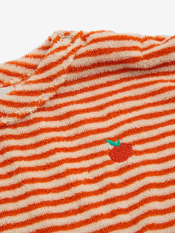 Orange Stripe Terry T-shirt
