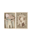 Sleepy/Wakey Baby Mouse in Matchbox | Blue