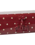 Storage Suitcase | Red with Dots