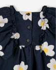 Baby Big Flower all over Ruffle Woven Dress