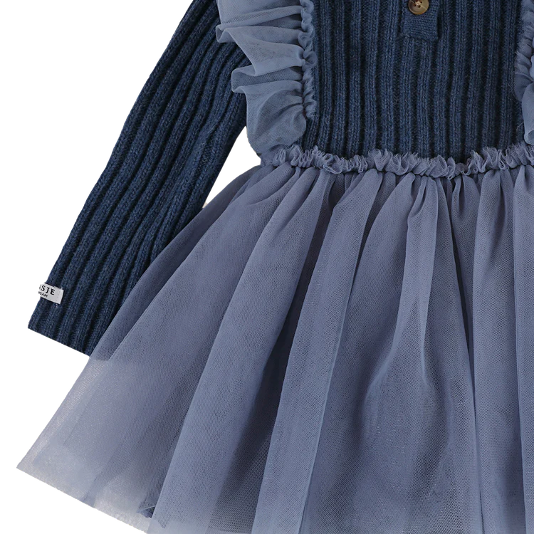 Bilie Dress | Royal Blue Melange