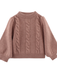 Niena Merino Wool Sweater | Plum Melange