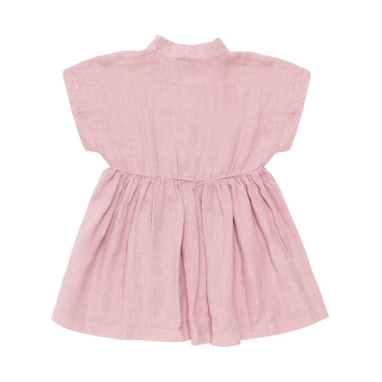 Byzou Linen Dress | Purple Violet