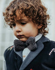 Furro Bow Tie | Anthracite Curly Faux Fur