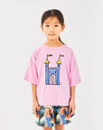 Faraway Castle Short Sleeve T-Shirt | Pink