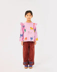 Wonder Horse All Over Ruffle Sweatshirt | Pink